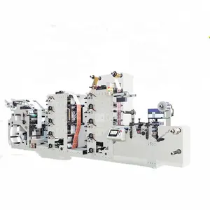 Goede Kwaliteit Volautomatische 850Mm Flexo Papier Cup Fan Printmachine Papierrol Print Persmachine