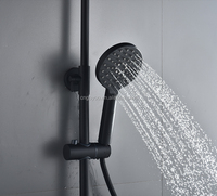 Robinet de douche et de baignoire thermostatique contemporain en laiton, avec cartouche céramique, monocommande, à fixation murale, pour usage hôtelier et domestique, vente en gros