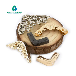 MZhardware - Esquineros Decorativos de <span class=keywords><strong>Metal</strong></span> para Bolsos, Color Dorado y Plateado, de Alta Calidad, para Bordes de Bolsos y Cuadernos - Product Image 1