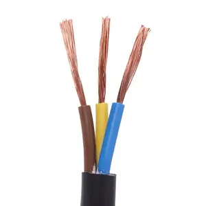 Precio de fábrica 2/3/4 núcleos 1,5mm 2/2.5mm2 cable de alimentación RVV cable eléctrico