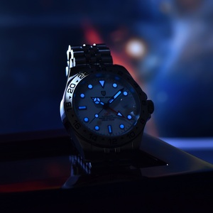 Nuevo Reloj Deportivo Mecánico Automático para Hombre PAGANI Design 2025, <span class=keywords><strong>GMT</strong></span>, Sumergible, 10 Bar, Acero Inoxidable, BGW-<span class=keywords><strong>9</strong></span> - Product Image 5