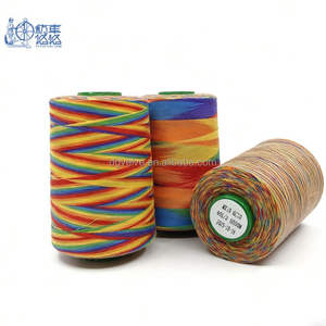 의류 공장을위한 6C10 폴리 에스테르 잡색의 색 실 패션 브랜드 대량 의류 자수 바느질 장식 디자인 - Product Image 2