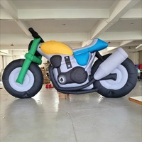 Décoration gonflable géante pour promotion de marque en extérieur : cycliste, motard, moto, vélo