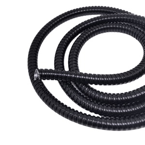 Tubo Flessibile <span class=keywords><strong>Corrugato</strong></span> in Acciaio Zincato Rivestito in PVC per Protezione Cavi, Diametro Interno 10mm-30mm, Resistente alle Fiamme - Product Image 5