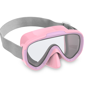 <span class=keywords><strong>Gafas</strong></span> de Natación para Niños con Correa de Tela, <span class=keywords><strong>Gafas</strong></span> de Natación a Prueba de Fugas con Cubierta Nasal 180 °   Vista Clara - Product Image 2