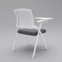 Chaise de bureau moderne en maille avec appui-tête réglable et table de formation pliable en nylon