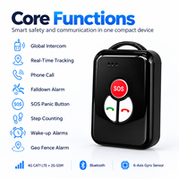 Talkie-walkie GPS 4G P02L direct usine pour seniors avec suivi, intégration logicielle API OEM/ODM personnalisée et détection de chute SOS