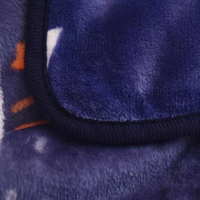Couverture en flanelle tricotée 100% polyester, à motif de dessin animé mignon, à une seule couche, toute saison, super douce, personnalisable, lavable en machine