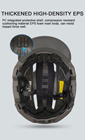 Casque de vélo de sécurité à technologie intégralement moulée pour adultes hommes femmes oem vélo équitation coque de protection casque de vélo avec bord