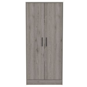 Armoire portable rectangulaire Conway gris clair, élégante et mobile - Product Image 4