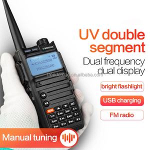 Talkie-walkie longue portée Wanneton UV5F, haute puissance, 128 canaux, radio double bande 136-174Mhz/400-470Mhz, bande aérienne, deux radios avec UV5F - Product Image 3