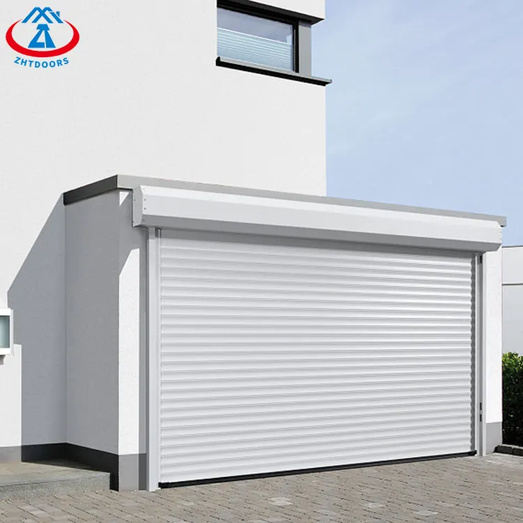 ZHTDOORS prix de gros en alliage d'aluminium porte à volet roulant portes de garage porte roulante