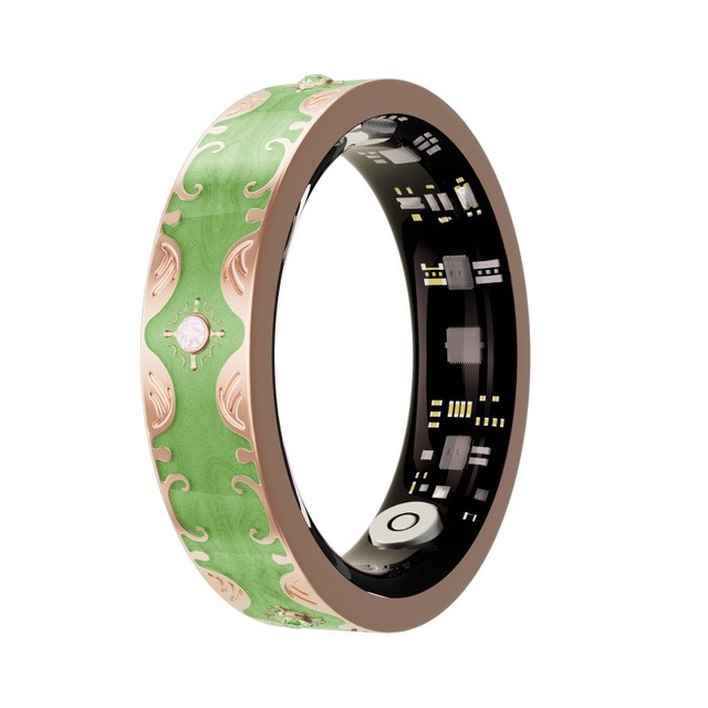 Smart Ring Stainless Steel BT5.0 SpO2 Heart Rate Sleep Monitor IP68 Waterproof Fitness Tracker Intelligent Finger Ring