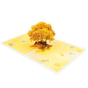 การ์ดต้นไม้เงิน 3 มิติ ตัดด้วยเลเซอร์ ขายดี พร้อมการ์ดขนาดเล็ก - Product Image 3