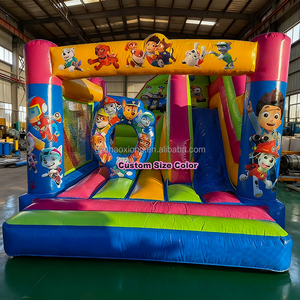 Château <span class=keywords><strong>gonflable</strong></span> de <span class=keywords><strong>patrouille</strong></span> extérieur commercial pour enfants, château <span class=keywords><strong>gonflable</strong></span> à thème de dessin animé, château <span class=keywords><strong>gonflable</strong></span> avec toboggan combiné - Product Image 1