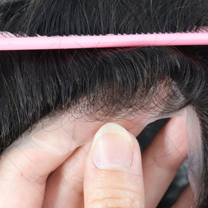 Venta al por mayor Sistema de Reemplazo de Cabello Australia French Lace Toupee Man Prosthetic Stock - Product Image 3