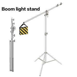 4M thép không gỉ bền bùng nổ cánh tay nhiếp ảnh Ánh sáng đứng/Chân máy ảnh studio phụ kiện thiết bị chụp ảnh - Product Image 2