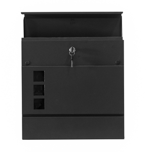 Buzón de Correo de Acero Inoxidable Estilo Americano para Exteriores con Cerradura, Gran Capacidad, Impermeable, Montado en Pared - Product Image 2