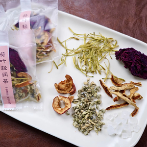 Thé Infusion aux Herbes Aromatisé Bai Sheng Premium avec <span class=keywords><strong>Chèvrefeuille</strong></span>, Rose, Zeste d'Orange Séché et Feuille de Lotus - En Sachet - Product Image 1
