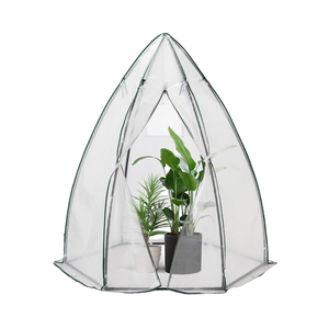 160x160x180cm Mini <span class=keywords><strong>serre</strong></span> moderne renforcé 135g/m2 couverture blanche Nature jardin <span class=keywords><strong>d</strong></span>'hiver extérieur <span class=keywords><strong>petite</strong></span> maison de culture pour tomates - Product Image 1