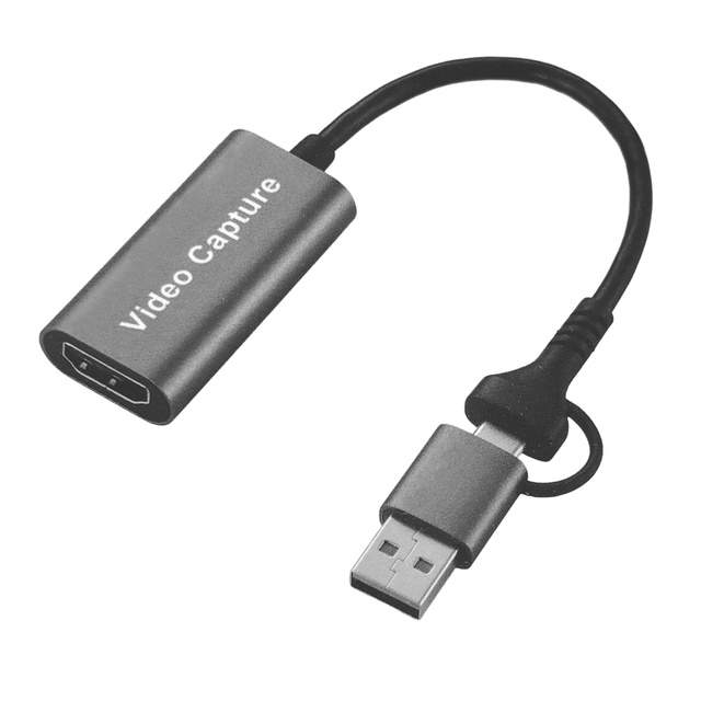 USB3.0 Type C HDMIVideo Capture Card for Live Streaming Gamin 1080P 60Hz Portable Recorder Adapter Support OBS/Switch/PS4/PC/Mac