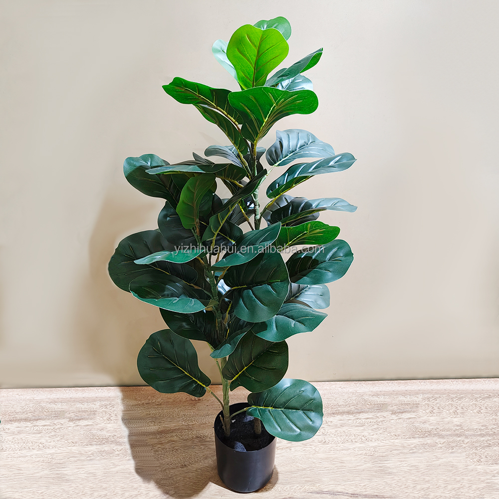 Искусственные растения комнатные растения скрипка лист фиговое дерево Ficus Lyrata экологически чистые