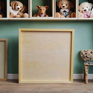 Children Clay <b>Picture</b> <b>Frame</b> with Pine Backboard Handmade Artwork Display Clay <b>Frame</b> <b>Wooden</b> Playdough Pulp <b>Picture</b> <b>Frame</b> for Kids - Product Image 2