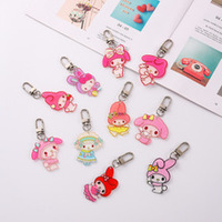 Porte-clés et aimant de réfrigérateur personnalisés en acrylique, motif dessin animé, mignons, transparents, en plastique, pour loisirs créatifs