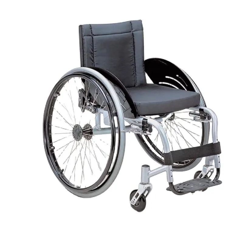 Sedia a rotelle sportiva in fibra di carbonio sedia a rotelle per bici a mano a sgancio rapido ruota grande