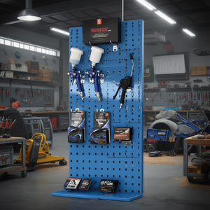 Panel de herramientas metálico Pancheng, estante de pared de hierro para almacenamiento y exhibición de herramientas, para organización de talleres de reparación de automóviles - Product Image 3