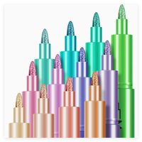 Ensemble de marqueurs artistiques pigmentés, pointe fine double face, stylo artisanal non effaçable, marqueur à tête pinceau, stylo signature, peinture couleur, album DIY