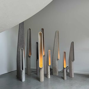 Wabi Sabi Style Floor Lamp Led <b>Light</b> Source E27 Bulb Base Switch Control For Living Room Bedroom Study Tea Room Homestay - Product Image 1
