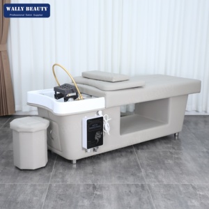 Lit de lavage capillaire de luxe japonais avec machine à cascade pour le cuir chevelu, mobilier de salon de beauté, massage Headspa - Product Image 2