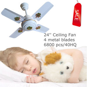 Nigeria <span class=keywords><strong>Abidjan</strong></span> Tanzanie Économie d'énergie 24 pouces 600 mm Mini ventilateur de plafond à 4 pales pour chambre/balcon/cuisine - Product Image 2