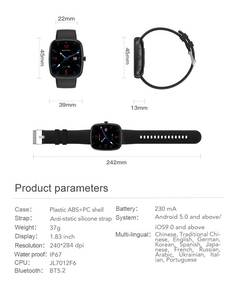 Peje ZW01 Pro Thể Dục Đồng Hồ 15 Ngày Tuổi Thọ Pin 1.83 Inch Màn Hình Lớn IP68 Không Thấm Nước Gọi 123 Theo Dõi GPS Thể Thao - Product Image 6