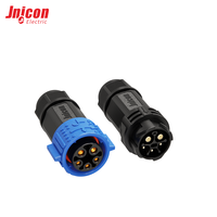 Connecteur circulaire hybride mâle-femelle M25 3+2 broches, 20A 300V IP67, auto-verrouillant, installable sur site, étanche