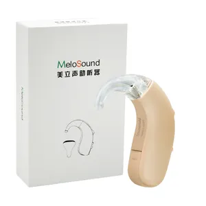 Melosoundヘルスケア用品サウンドアンプリフィ補聴器安い価格調整可能な音声ボリューム非充電式補聴器