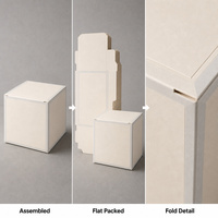 Boîte cadeau en papier ondulé pliable, impression personnalisée pour l'artisanat fait main et l'emballage de vente au détail, vente en gros, livraison directe d'usine