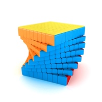 Cube magique 3x3 super rapide, miroir ABS 3D, jouet puzzle avec logo personnalisé, mini miroirs éducatifs 4x4 5x5 6x6 7x7 8x8 pour enfants et adultes