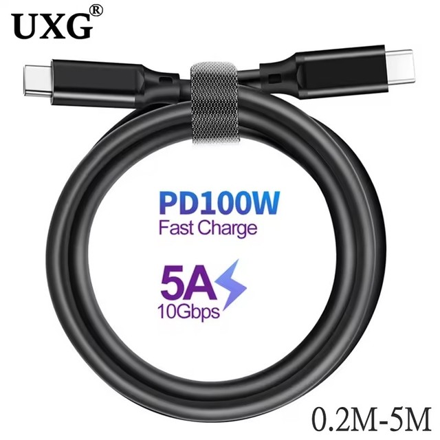 100W PD USB-C Cable USB 3.1 Gen2 10Gbps Thunderbolt 3 gen2 Cable For Mac Air IPad Pro 2020 Nintendo SAMSUNG Note 20 QC4.0 PPS 4K