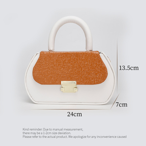 กระเป๋าสะพายข้างหนัง PU สำหรับฤดูร้อน กระเป๋าถือแฟชั่นสำหรับผู้หญิง กระเป๋าสะพายไหล่ทรงกล่อง กระเป๋าถือสตรี - Product Image 6