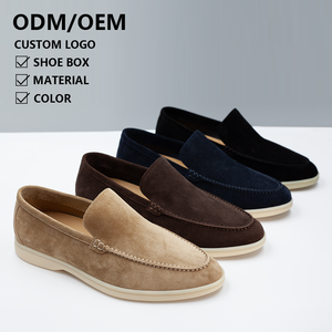 Mocassini da <span class=keywords><strong>Uomo</strong></span> Slip-on di Lusso 2025 alla Moda Leggeri da Esterno Casual Piatti e Comodi in Pelle Scamosciata - Product Image 1