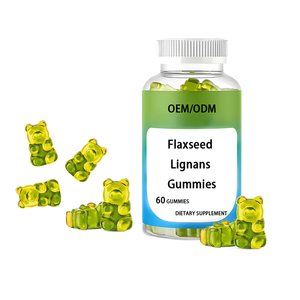 Suplementos Vitamínicos de Lignanos de Linaza OEM, Gomitas Suaves para el Cuidado de la Salud Femenina, Reducen los Sofocos Menopáusicos, Equilibran las Hormonas - Product Image 1