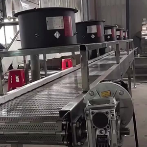 Paslanmaz çelik soğutma konveyör makinesi paslanmaz çelik konveyör örgü kemer soğutma fanı ile - Product Image 6