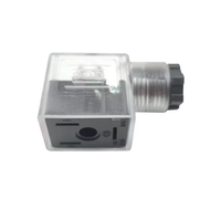 Connecteur de bobine solénoïde étanche 12V 24V CC 11mm MPM DIN 43650 Forme A Forme B Forme C Femelle 3 broches DIN43650B