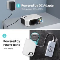 Mini projecteur LED DLP A2000 3D pour cinéma maison, jeux, théâtre portable, intelligent, 700 lumens, Android, 1080P HD, utilisation professionnelle et éducative