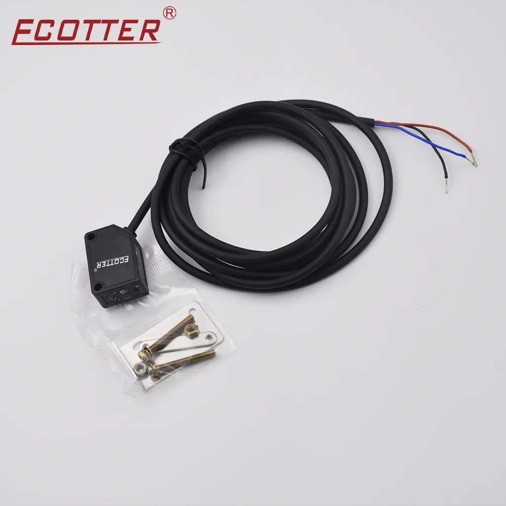 ECOTTER GN-11D-LSバックグラウンド抑制レーザーセンサー反射型光電スイッチ色に依存しない小さな光スポット