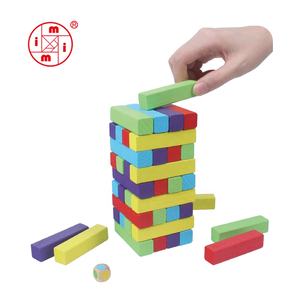 Vente en gros OEM jeu de plateau d'empilage en bois coloré bloc de construction tour de tumbling jeu pour enfants - Product Image 4