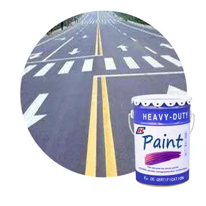 Abrasion resistant one component acrylic road marking paint