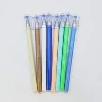 Stylo bille effaçable à encre gel 0,6 mm avec logo personnalisé, fournitures de bureau et scolaires en plastique, avec recharge noire/bleue/violette et encre rouge